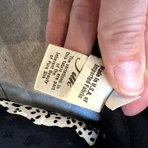 David Hayes Vintage 80's 100% Silk Cropped Blazer Jacket Size 2 - Picture 6 of 8